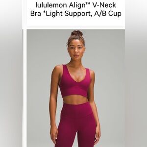 Lululemon V neck Align Bra